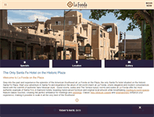 Tablet Screenshot of lafondasantafe.com